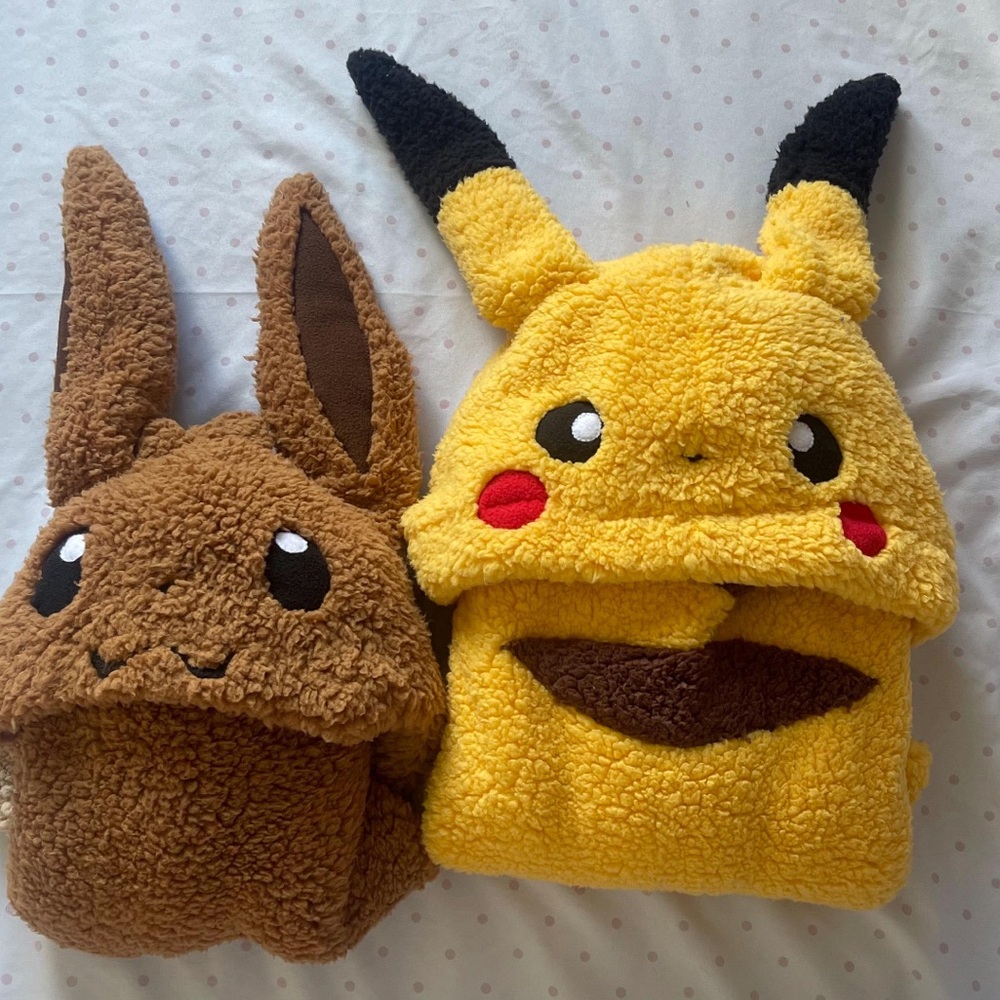 Handmade Eevee/Pikachu Poncho Coat Halloween costume (ready to ship)